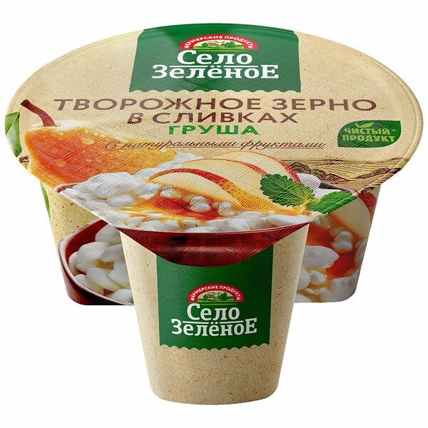 Творожное зерно в сливках Село Зеленое 