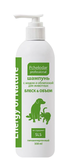 Шампунь Пчелодар с медом и облепихой