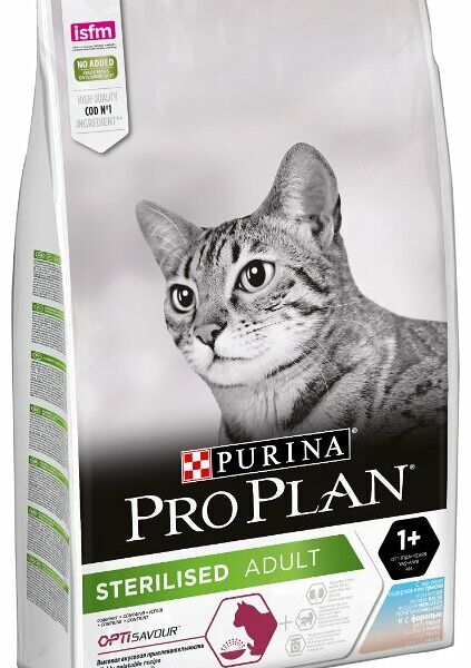 Корм для стерилизованных кошек Pro Plan Opti Savour с треской и форелью