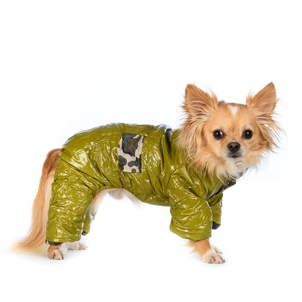 Комбинезон для собак AirForce S зеленый (унисекс)