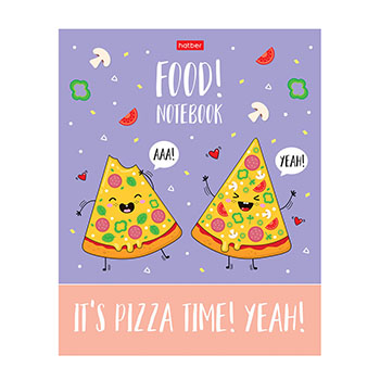 

Тетрадь в клетку Food party на скобе 40 листов, Hatber, 1 шт., Россия