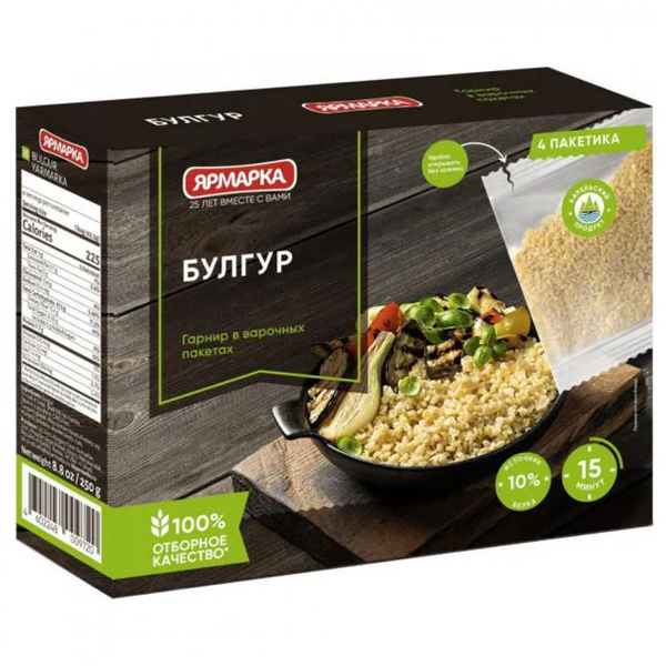 Булгур Ярмарка в варочных пакетиках, 4 шт
