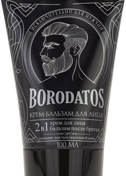 Крем-бальзам для лица Borodatos 2в1 после бритья 100мл