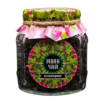 Чай травяной «Иван-чай с листьями смородины» ферментированный, Емельяновская биофабрика, 50 г, Россия