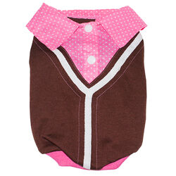 Футболка-рубашка Petmax для собак L розовый (девочка)