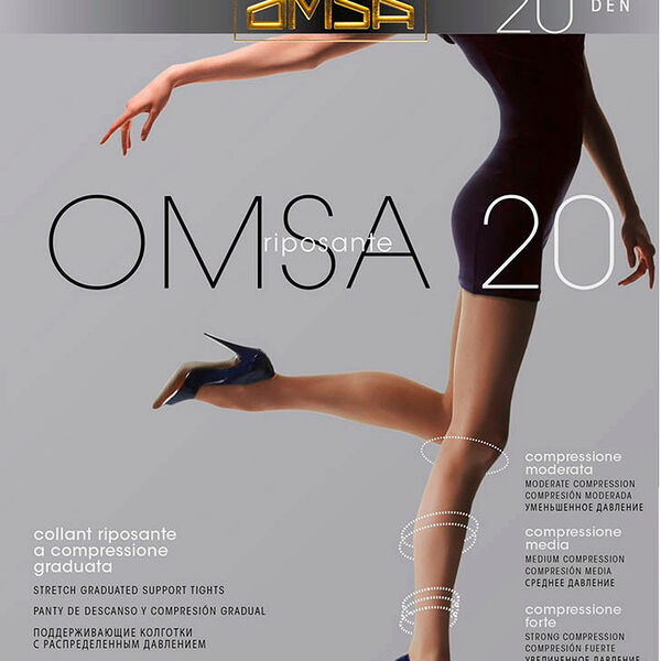 Колготки Омса 20д черные р. 4