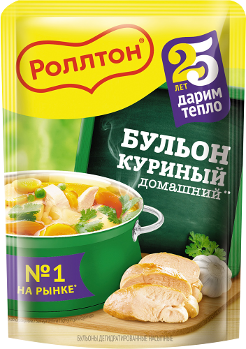 Бульон куриный Роллтон Домашний, 90г
