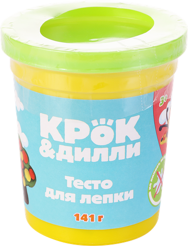 Тесто для лепки Крок&Дилли, 1 шт. в ассортименте 141 г