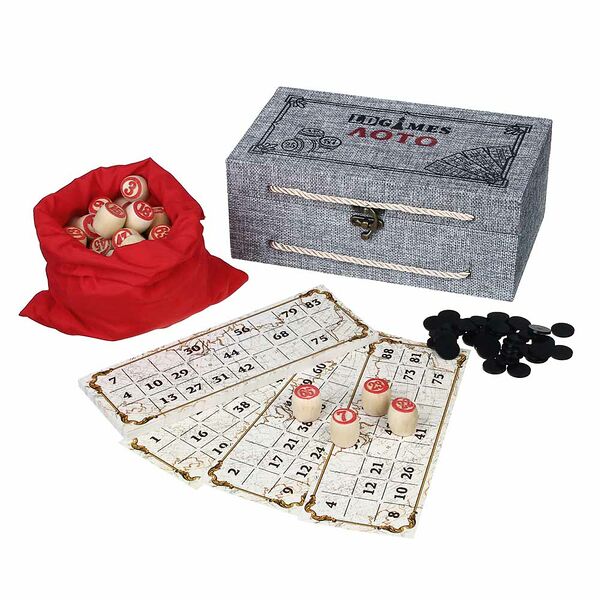Ldgames лото в подарочной коробке 24х12,5х9см, мдф, дерево, текстиль