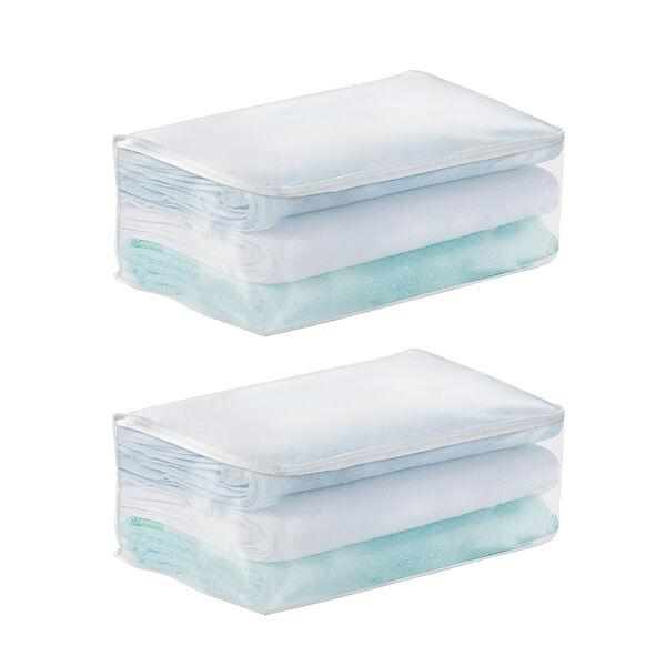 Vetta набор кофров для хранения постельного белья, пева, 55х36х20см, 2 шт, без рисунка