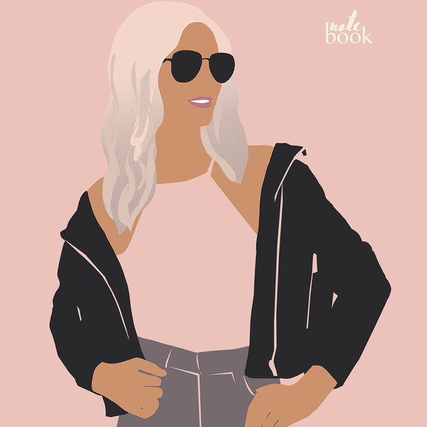 Тетрадь общая ПЗБМ Модная девчонка, 48 листов, А5, в клетку