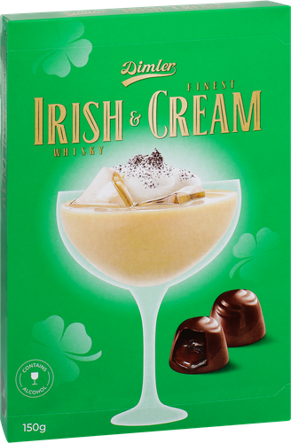 

Конфеты DIMLER Irish Whiskey с алкогольной начинкой сливочный ликер, 150 г