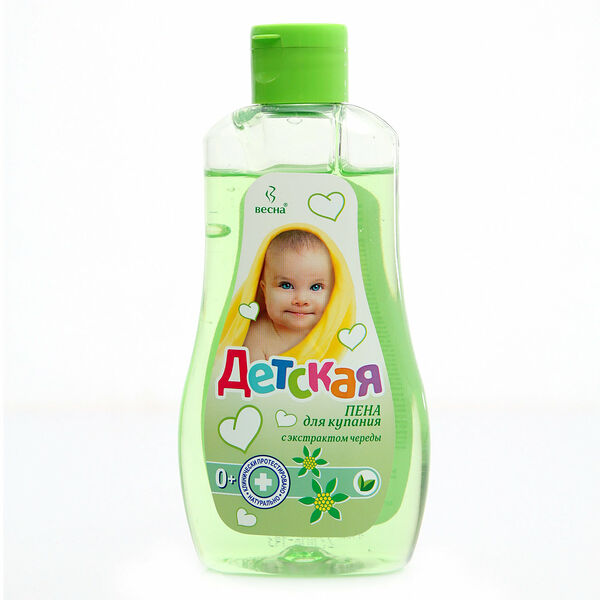 Пена для купания с экстрактом череды 0+ ТМ Весна