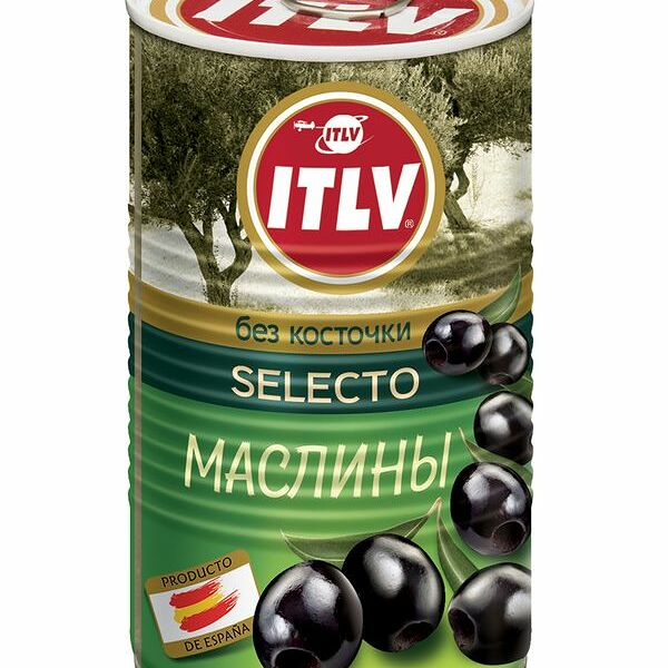 Маслины ITLV Selecto черные без косточки