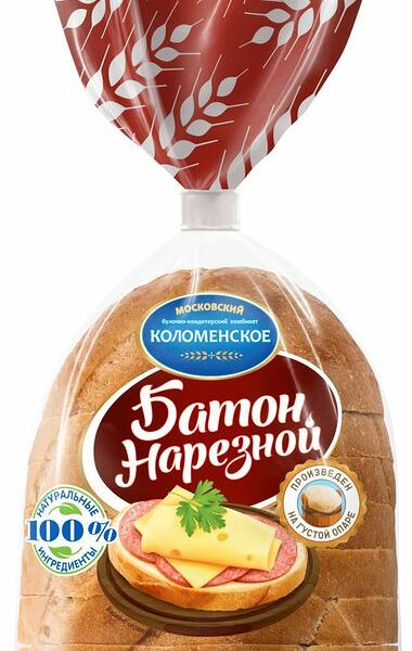 Батон Коломенское Нарезной нарезка 200г