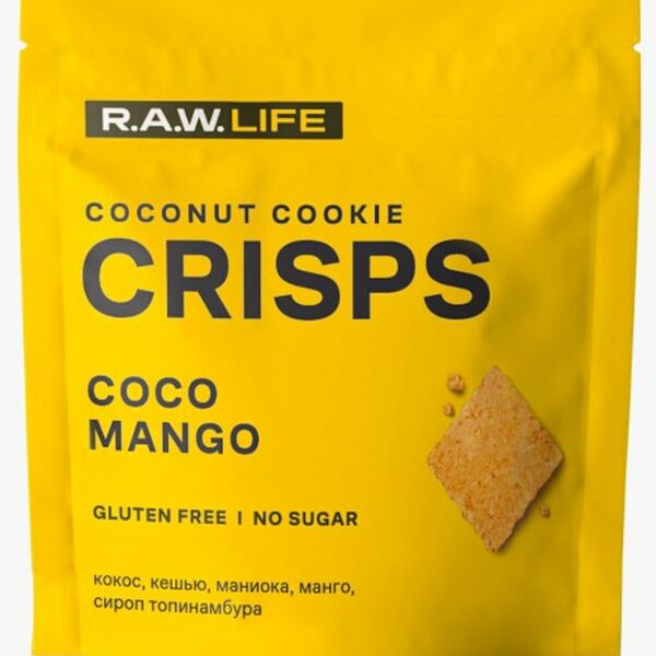 Печенье R.A.W. LIFE Crisps Кокос-Манго 35г