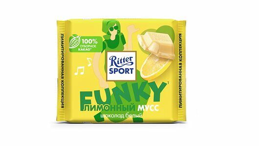 Шоколад белый Ritter Sport Лимонный мусс 100г