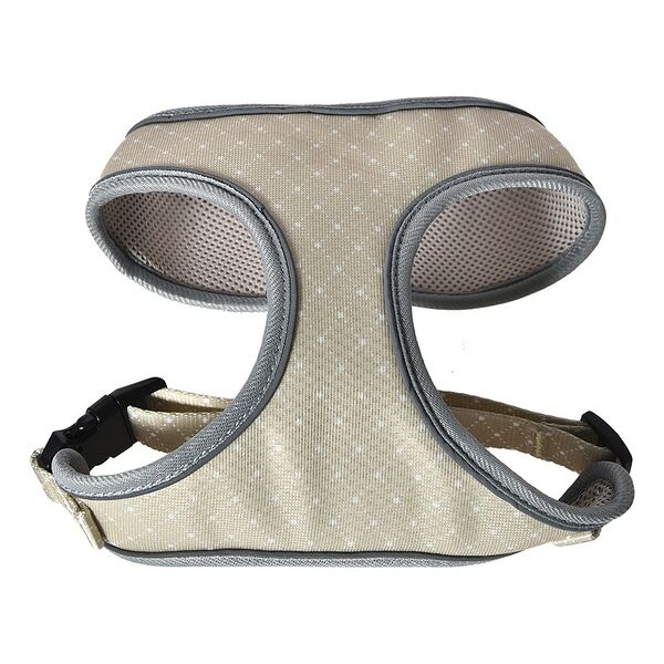 Шлейка для собак FOXIE Beige S (обхват шеи 28см, обхват груди 34-45см) бежевая