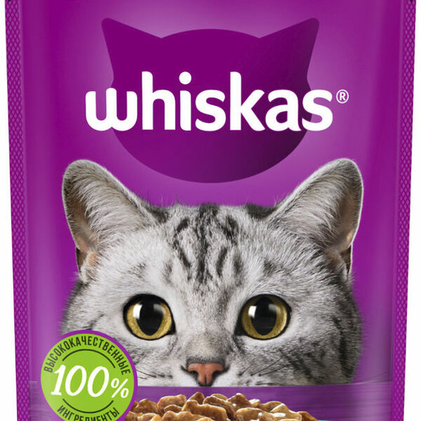 Корм для кошек от 1 года Whiskas Рагу из индейки и кролика