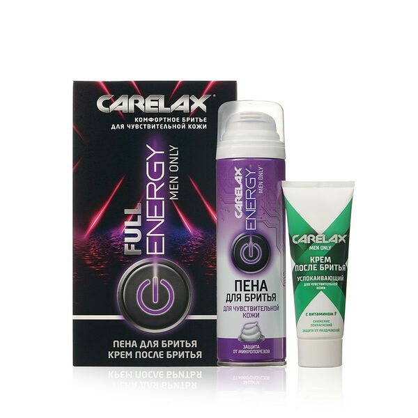 Мужской набор Carelax ( пена для бритья Energy 