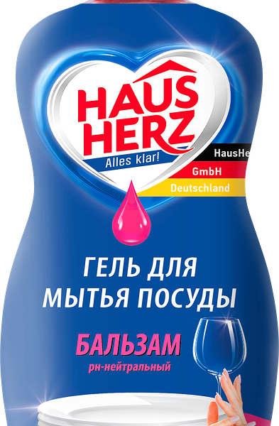 Средство для мытья посуды Haus Herz бальзам с нейтральным ph