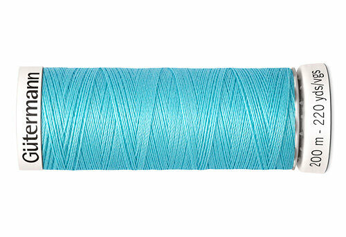 748277 Нить Sew-all для всех материалов, 200м, 100% п/э Gutermann(028 бирюзово-голубой)