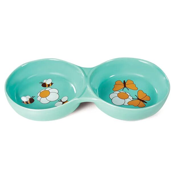 Triol Миска керамическая двойная 