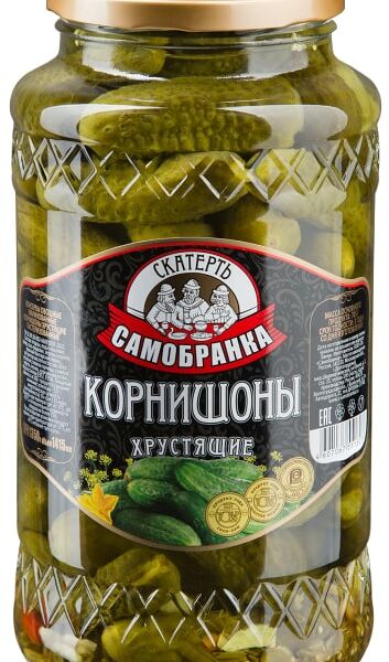 Корнишоны Скатерть-самобранка хрустящие 1.415л