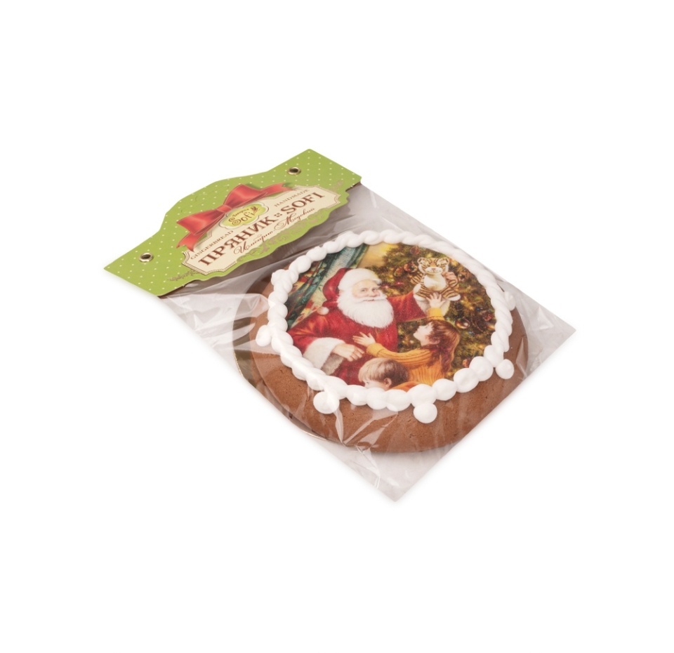 

Пряник Sofi "Фотопечать новогодняя" (круг) 90 г дизайн в ассортименте