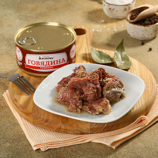 Говядина тушеная Гост высший сорт МясновЪ