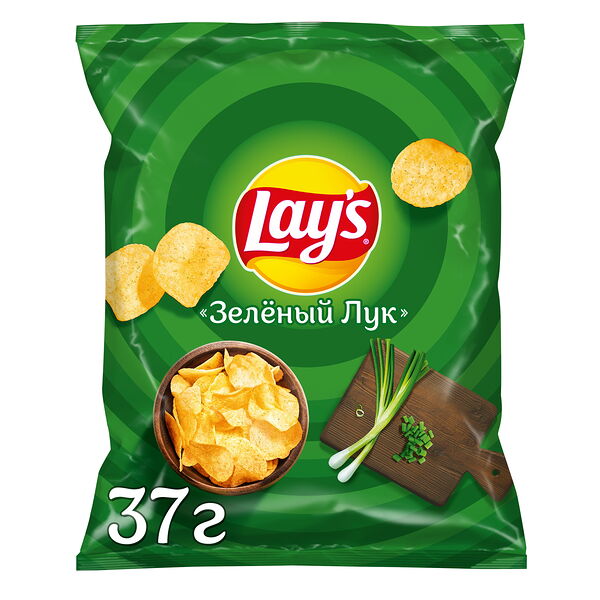 Картофельные чипсы Lay's со вкусом Зеленого Лука 37 г