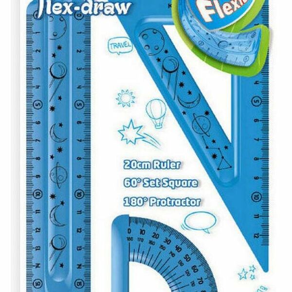 Набор для черчения Keyroad большой гибкий, 3 предмета