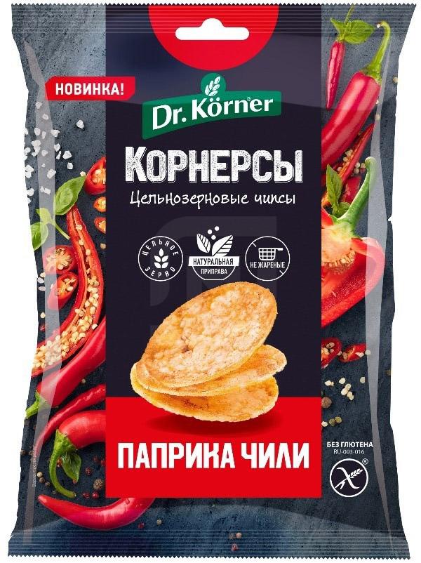 

Чипсы Dr.Korner кукурузно-рисовые с паприкой и чили