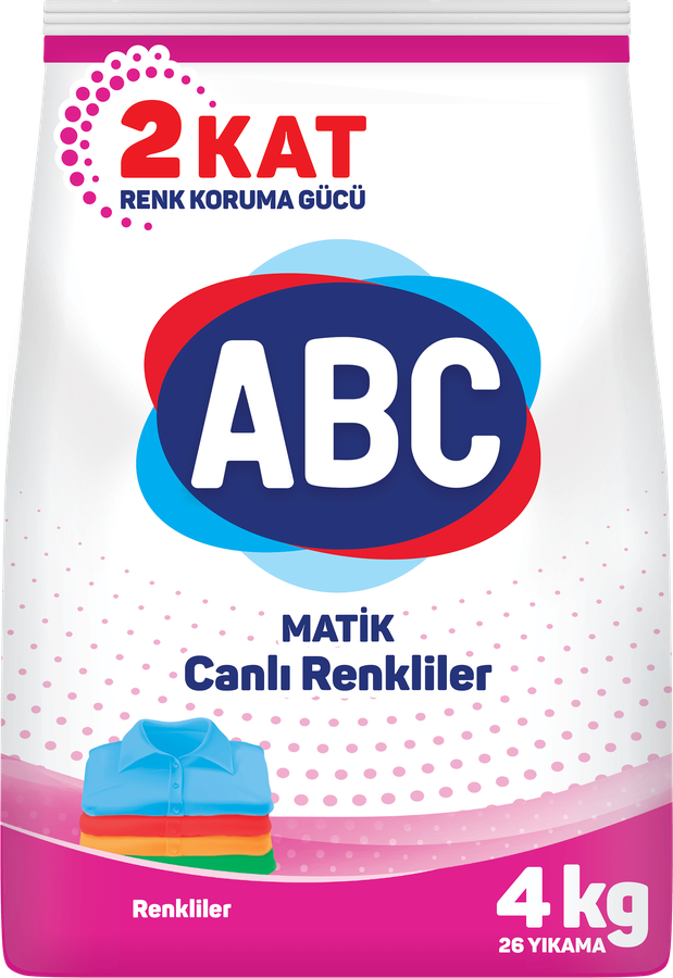 

Стиральный порошок ABC для цветного белья 4 кг