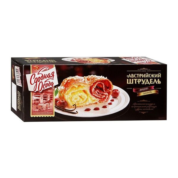 Штрудель Австрийский Сдобная особа вишня-ваниль 400 г