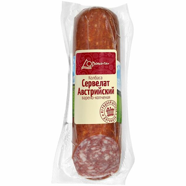 Сервелат варёно-копчёный Дороничи Австрийский категории Б