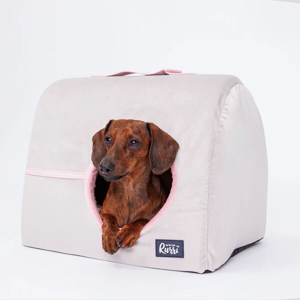 Дом-переноска для кошек и собак, 40х32 см, серый