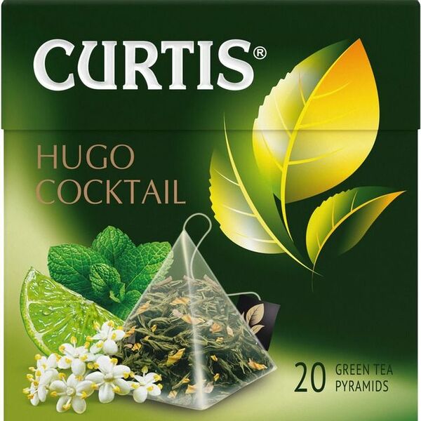 Чай зеленый Curtis Hugo Cocktail 20 пирамидок, 36г