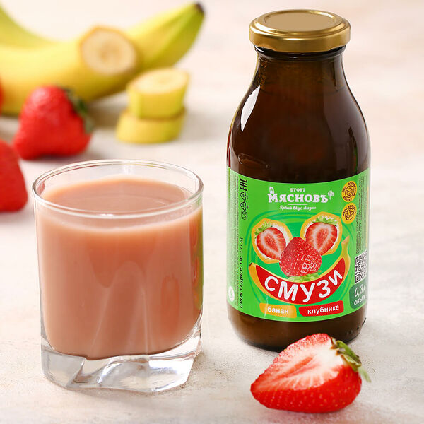 Смузи банан-клубника МясновЪ Буфет от КуулКлевер