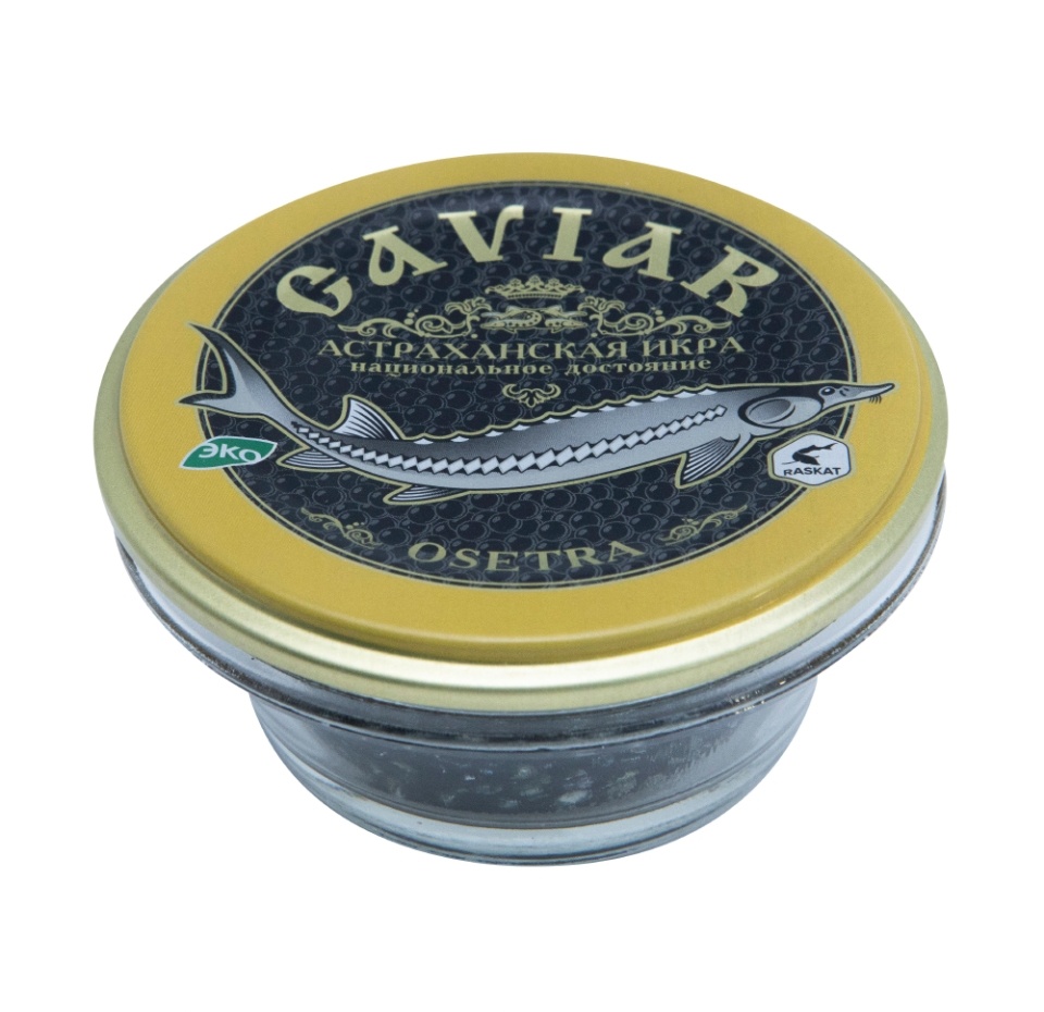 

Икра осетровая Caviar зернистая непастеризованная Раскат 113г