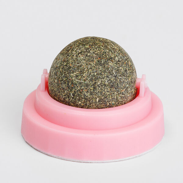 Игрушка для кошек Шарик-лизунец с мататаби, 3,4х4,7х4,7 см