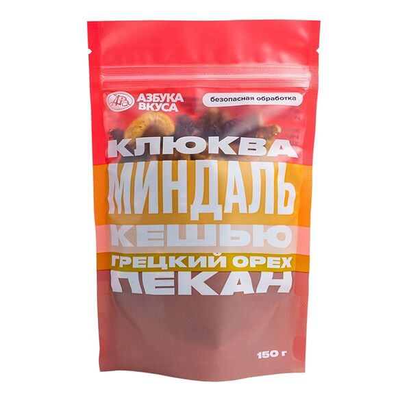 Смесь орехов Азбука Вкуса с сушеной клюквой