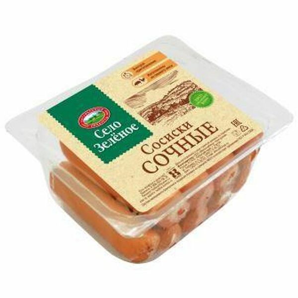 Сосиски Село зеленое Сочные категории Б