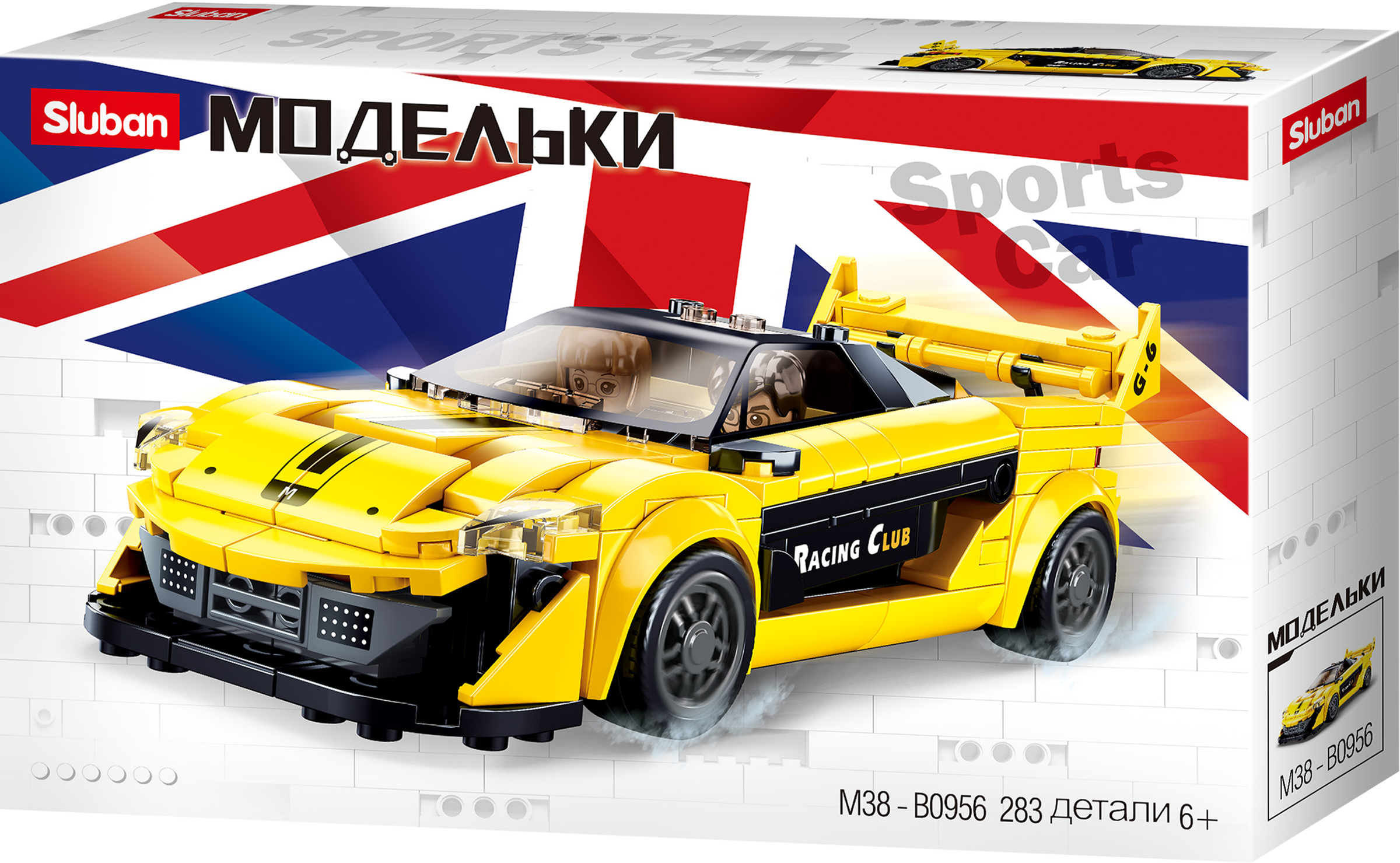 

Конструктор SLUBAN Гоночная машинка, 283 детали Арт. M38-B0956
