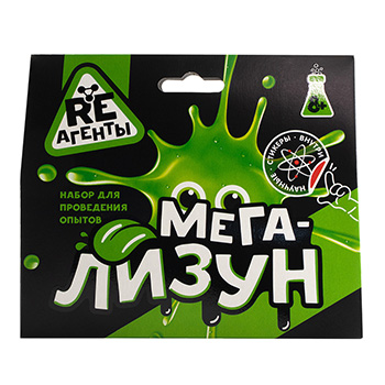 

Научно-познавательный набор Re-Агенты "Мега-Лизун", зеленый, Россия