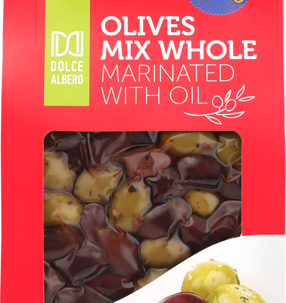 Смесь оливок и маслин с косточкой DOLCE ALBERO с травами, чили и чесноком