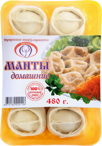 

Манты ДоброДар Домашние 480 г