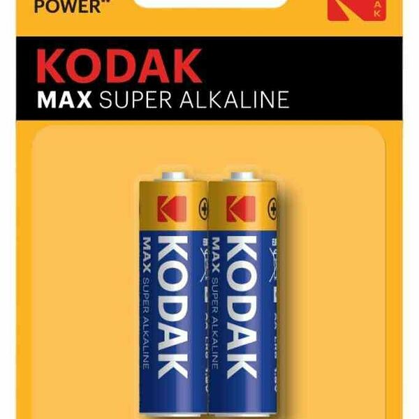 Батарейка AA Kodak LR6-2BL Max Super Alkaline, 2 шт.