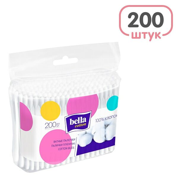 Палочки Bella cotton 200шт