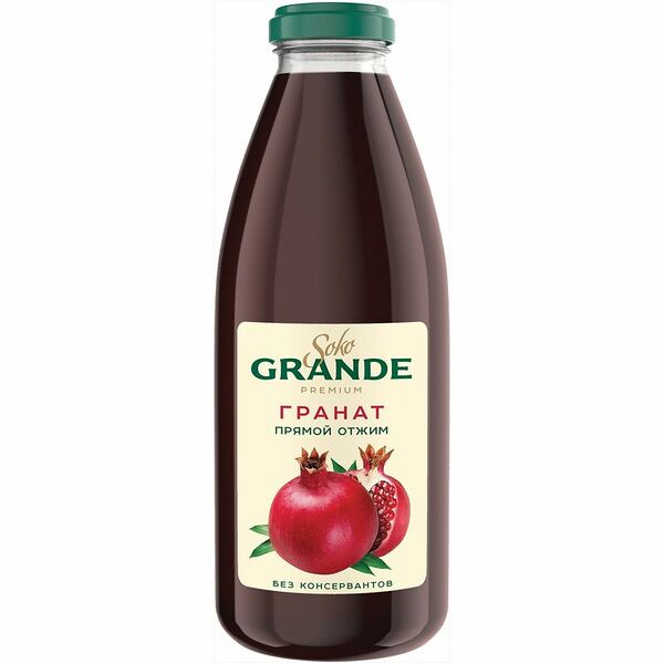 Сок Soko Grande Гранатовый прямого отжима 0.75 л